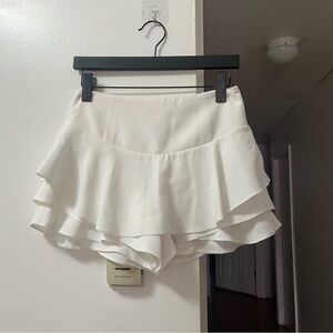 Zara Cream Layered Skorts